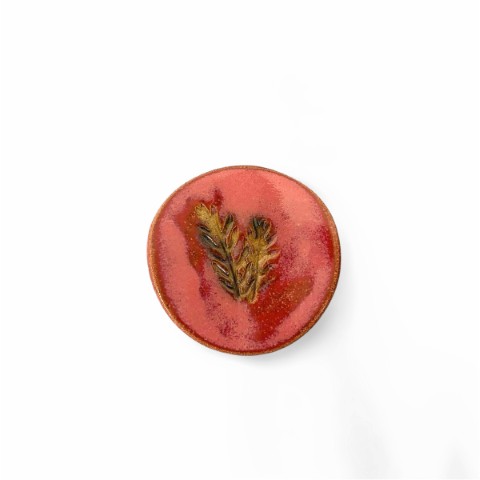 Platito hoja cobre rosado